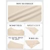 imageImily Bela Lounge Sets for Women 2 Piece Pajama Sets Split Long Sleeve Crop Tops and Straight Leg Pants TracksuitsLight Brown