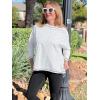 imageImily Bela Womens Oversized Tops Long Sleeve Shirts Exposed Line Round Neck Tee Side Slit Cotton Basic Top 2025White