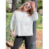 imageImily Bela Womens Oversized Tops Long Sleeve Shirts Exposed Line Round Neck Tee Side Slit Cotton Basic Top 2025White