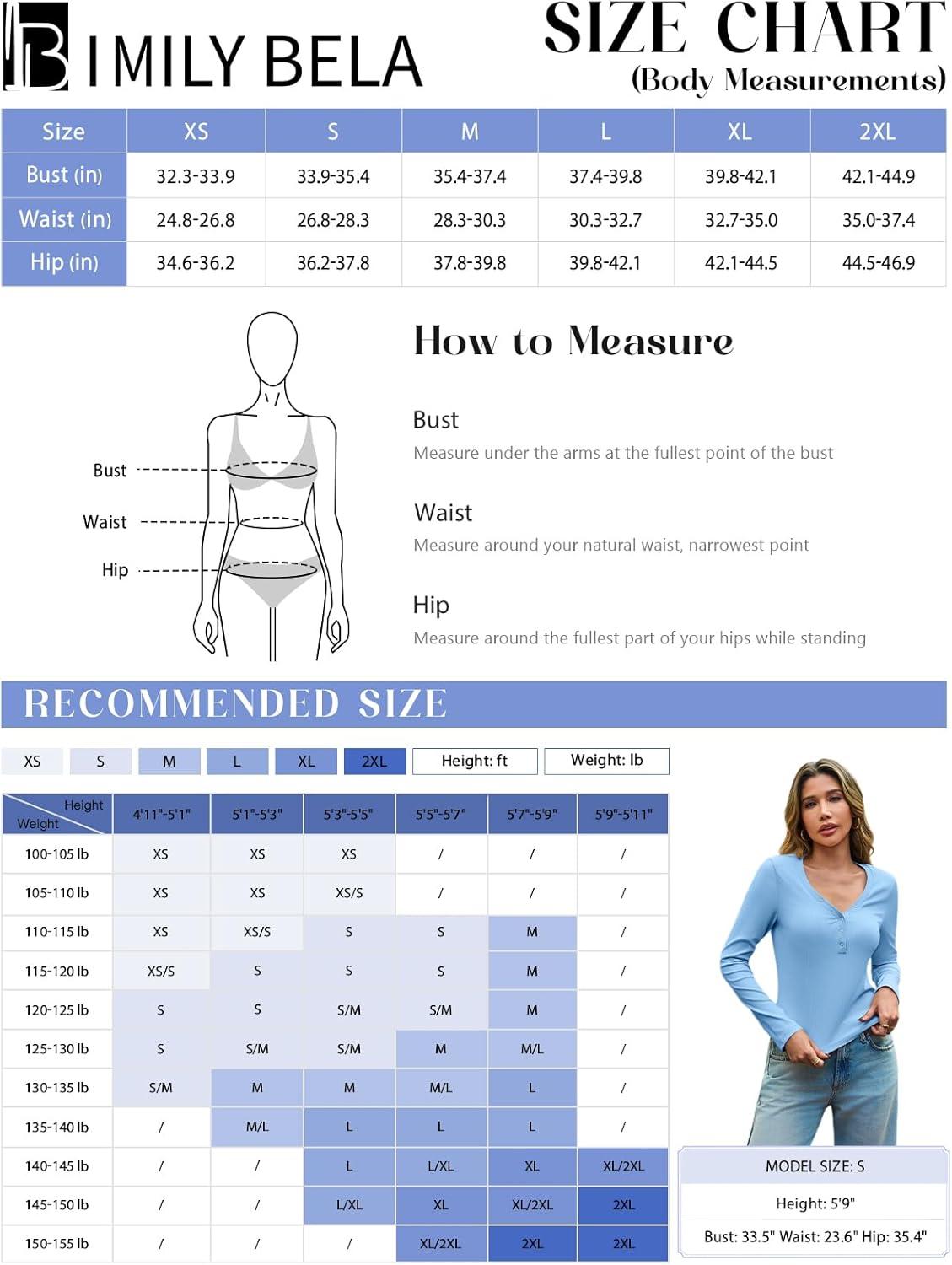imageImily Bela Womens Long Sleeve Shirts V Neck Slim Fitted Henley Tops 2025 Ribbed Knit Casual Trendy Going Out Crop TopsWhite