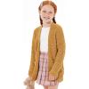 imageImily Bela Girls Cardigan Open Front Popcorn Knit Long Sleeve Sweaters Coat with PocketsYellow2