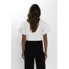 imageImily Bela Womens Cropped Shirts Summer V Neck Twist Front Tops Blouses with PocketsWhite