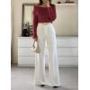 imageImily Bela Womens Off The Shoulder Sweaters Casual Long Sleeve Ribbed Knit Slim Fit Y2K Going Out Pullover TopsBurgundy