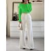imageImily Bela Womens Off The Shoulder Sweaters Casual Long Sleeve Ribbed Knit Slim Fit Y2K Going Out Pullover TopsGreen