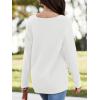imageImily Bela Womens Oversized Deep V Neck Sweaters Sexy Long Sleeve Tunic Sweater Knitted Dressy Pullover JumperWhite