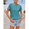 imageImily Bela Womens Short Sleeve T Shirts Summer Crew Neck Dressy Casual Tops Basic Trendy TeesBlue Green
