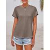 imageImily Bela Womens Short Sleeve T Shirts Summer Crew Neck Dressy Casual Tops Basic Trendy TeesCoffee