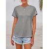 imageImily Bela Womens Short Sleeve T Shirts Summer Crew Neck Dressy Casual Tops Basic Trendy TeesGray