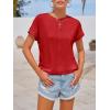 imageImily Bela Womens Short Sleeve T Shirts Summer Crew Neck Dressy Casual Tops Basic Trendy TeesRed