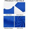 imageImily Bela Womens Short Sleeve T Shirts Summer Crew Neck Dressy Casual Tops Basic Trendy TeesRoyal