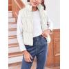 imageImily Bela Girls Puffer Vest Stand Collar Sleeveless Warm Jacket Cute Outerwear With Pockets 714 YearsBeige