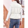imageImily Bela Girls Puffer Vest Stand Collar Sleeveless Warm Jacket Cute Outerwear With Pockets 714 YearsBeige