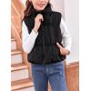 imageImily Bela Girls Puffer Vest Stand Collar Sleeveless Warm Jacket Cute Outerwear With Pockets 714 YearsBlack