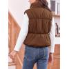 imageImily Bela Girls Puffer Vest Stand Collar Sleeveless Warm Jacket Cute Outerwear With Pockets 714 YearsCoffee
