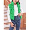 imageImily Bela Girls Puffer Vest Stand Collar Sleeveless Warm Jacket Cute Outerwear With Pockets 714 YearsGreen
