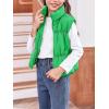 imageImily Bela Girls Puffer Vest Stand Collar Sleeveless Warm Jacket Cute Outerwear With Pockets 714 YearsGreen