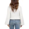 imageImily Bela Girls Sweaters Kids Casual Bell Sleeve Knit Pullover Jumper TopsWhite