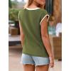 imageImily Bela Summer Cap Sleeve Sweater Vest for Women Casual V Neck Sleeveless Knit Pullover Tank Tops 2025 Spring ShirtsArmy Green