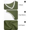 imageImily Bela Summer Cap Sleeve Sweater Vest for Women Casual V Neck Sleeveless Knit Pullover Tank Tops 2025 Spring ShirtsArmy Green