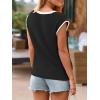 imageImily Bela Summer Cap Sleeve Sweater Vest for Women Casual V Neck Sleeveless Knit Pullover Tank Tops 2025 Spring ShirtsBlack