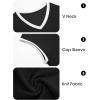 imageImily Bela Summer Cap Sleeve Sweater Vest for Women Casual V Neck Sleeveless Knit Pullover Tank Tops 2025 Spring ShirtsBlack