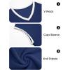 imageImily Bela Summer Cap Sleeve Sweater Vest for Women Casual V Neck Sleeveless Knit Pullover Tank Tops 2025 Spring ShirtsNavy