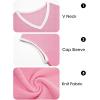 imageImily Bela Summer Cap Sleeve Sweater Vest for Women Casual V Neck Sleeveless Knit Pullover Tank Tops 2025 Spring ShirtsPink