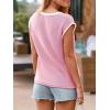 imageImily Bela Summer Cap Sleeve Sweater Vest for Women Casual V Neck Sleeveless Knit Pullover Tank Tops 2025 Spring ShirtsPink