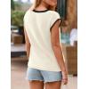 imageImily Bela Summer Cap Sleeve Sweater Vest for Women Casual V Neck Sleeveless Knit Pullover Tank Tops 2025 Spring ShirtsWhite