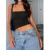 imageImily Bela Womens Summer Tank Tops Ruched Double Lined Sleeveless Y2K Going Out Crop ShirtsBlack