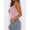 imageImily Bela Womens Summer Tank Tops Ruched Double Lined Sleeveless Y2K Going Out Crop ShirtsPink