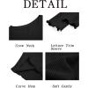 imageImily Bela Womens Waffle Knit Long Sleeve TShirts Slim Fit Crew Neck Basic Tee 2025 Trendy Spring Summer TopsBlack