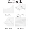 imageImily Bela Womens Waffle Knit Long Sleeve TShirts Slim Fit Crew Neck Basic Tee 2025 Trendy Spring Summer TopsWhite