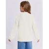 imageImily Bela Girls Turtleneck Sweaters Kids Batwing Sleeve Knit Clothes Chunky Pullover JumperAbeige
