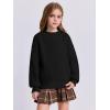 imageImily Bela Girls Turtleneck Sweaters Kids Batwing Sleeve Knit Clothes Chunky Pullover JumperAblack