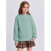 imageImily Bela Girls Turtleneck Sweaters Kids Batwing Sleeve Knit Clothes Chunky Pullover JumperAgreen