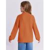 imageImily Bela Girls Turtleneck Sweaters Kids Batwing Sleeve Knit Clothes Chunky Pullover JumperAorange