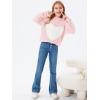 imageImily Bela Girls Turtleneck Sweaters Kids Batwing Sleeve Knit Clothes Chunky Pullover JumperBpink