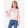 imageImily Bela Girls Turtleneck Sweaters Kids Batwing Sleeve Knit Clothes Chunky Pullover JumperBpink