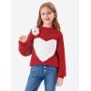 imageImily Bela Girls Turtleneck Sweaters Kids Batwing Sleeve Knit Clothes Chunky Pullover JumperBred