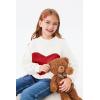 imageImily Bela Girls Turtleneck Sweaters Kids Batwing Sleeve Knit Clothes Chunky Pullover JumperBwhite