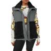 imageImily Bela Womens Winter Sherpa Fleece Vest Stand Collar Button Down Sleeveless Jacket Casual Hooded Coat OuterwearBlack