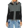 imageImily Bela Womens Winter Sherpa Fleece Vest Stand Collar Button Down Sleeveless Jacket Casual Hooded Coat OuterwearBlack