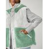 imageImily Bela Womens Winter Sherpa Fleece Vest Stand Collar Button Down Sleeveless Jacket Casual Hooded Coat OuterwearGreen