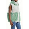 imageImily Bela Womens Winter Sherpa Fleece Vest Stand Collar Button Down Sleeveless Jacket Casual Hooded Coat OuterwearGreen