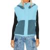 imageImily Bela Womens Winter Sherpa Fleece Vest Stand Collar Button Down Sleeveless Jacket Casual Hooded Coat OuterwearLight Blue