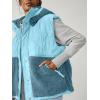 imageImily Bela Womens Winter Sherpa Fleece Vest Stand Collar Button Down Sleeveless Jacket Casual Hooded Coat OuterwearLight Blue