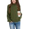 Z3-cable Knit-army Green