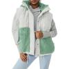 imageImily Bela Womens Winter Sherpa Fleece Vest Stand Collar Button Down Sleeveless Jacket Casual Hooded Coat OuterwearGreen