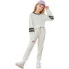 imageImily Bela Girls Sweatsuits clothing lounge sets athletic sweatshirts and sweatpantsWhite